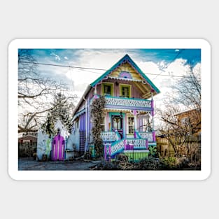 Victorian Gingerbread Cottages 2 Sticker